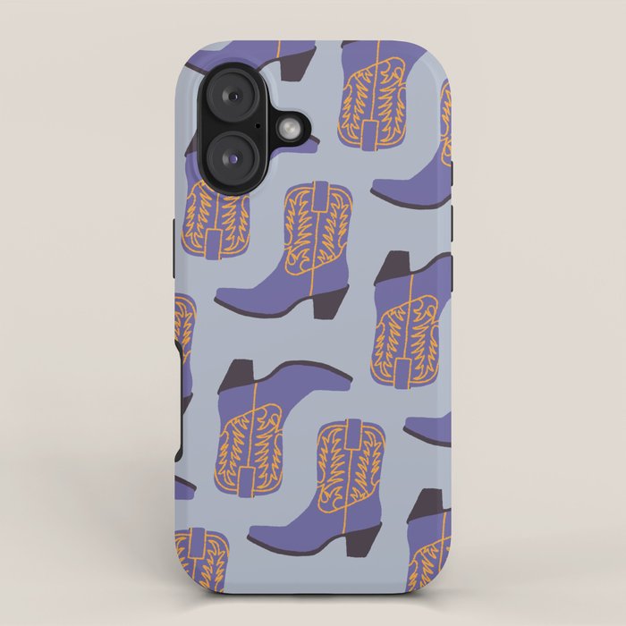Purple Cowgirl Boot iPhone Case Gallery Image 1