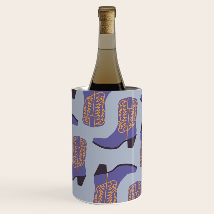 Purple Cowgirl Boot Wine Chiller Gallery Image 2