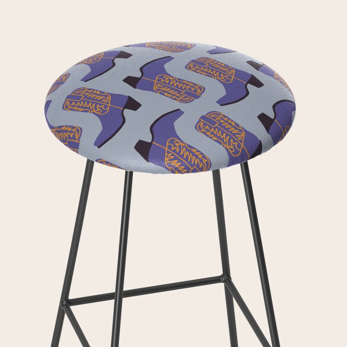 Purple Cowgirl Boot Stool Gallery Image 2