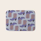 Purple Cowgirl Boot Bath Mat Gallery Image 1