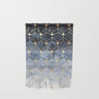 Blue Hexagons And Diamonds Wall Hanging Gallery Image 1