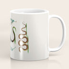 Albertus Seba Three Snakes And Floral Vines  Coffee Mug Gallery Image 1