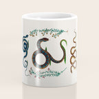Albertus Seba Three Snakes And Floral Vines  Coffee Mug Gallery Image 4