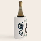 Albertus Seba Three Snakes And Floral Vines  Wine Chiller Gallery Image 2