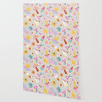 Pastel Nostalgic Doodles - Retro Teen Pattern Wallpaper Gallery Image 2