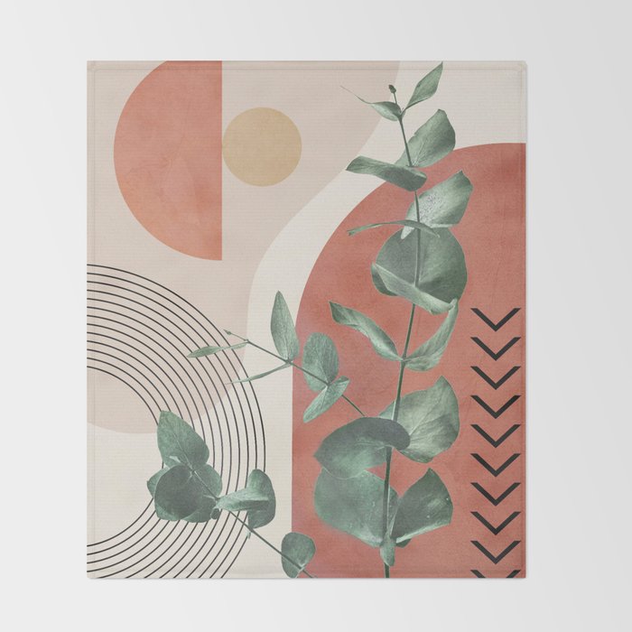 Nature Geometry IV Throw Blanket Gallery Image 2