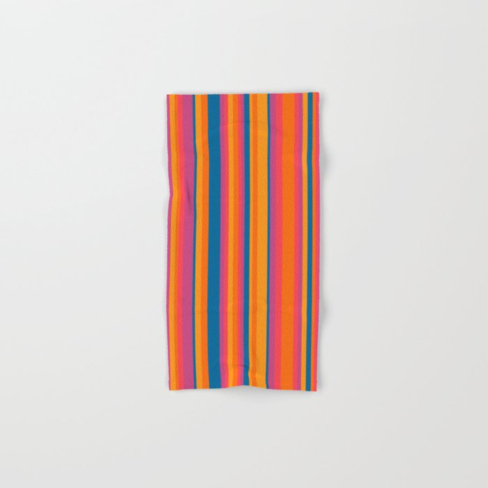 Classic Stripes III - Retro Rainbow  Bath Towel Gallery Image 1