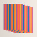 Classic Stripes III - Retro Rainbow  Wrapping Paper Gallery Image 3