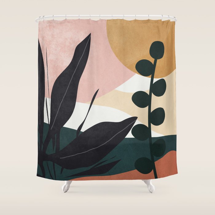 Abstract Landscape Shower Curtain Gallery Image 1