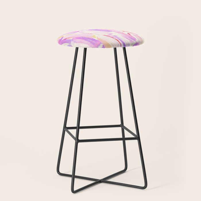 Peaches Sugarcane Stool Gallery Image 1