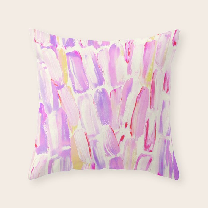 Peaches Sugarcane Throw Pillow Gallery Image 1