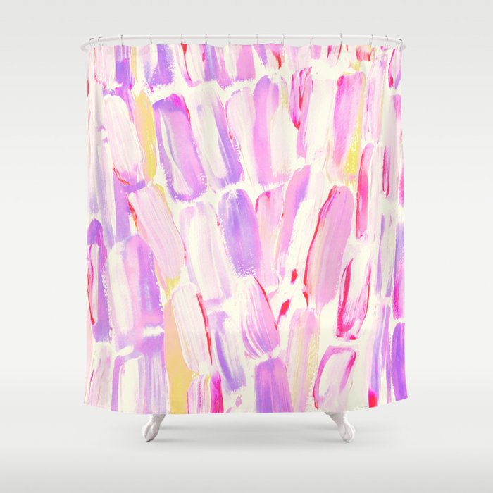 Peaches Sugarcane Shower Curtain Gallery Image 1