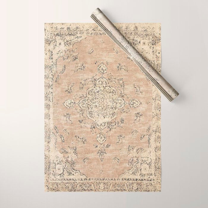 Heritage Vintage Rug Design Wrapping Paper Gallery Image 1