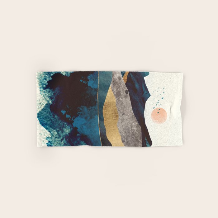 Blue Mountain Reflection Bath Towel Gallery Image 1
