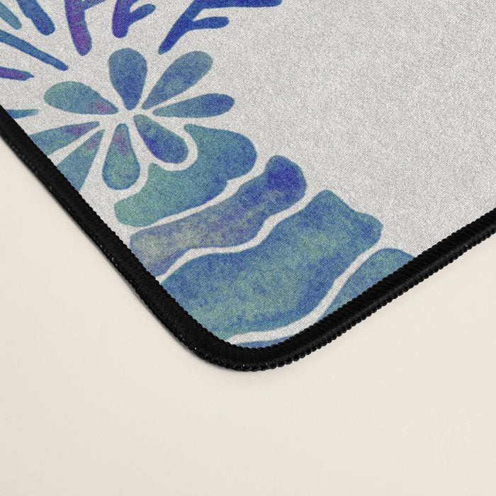 Palm Tree - Navy Palette Desk Mat Gallery Image 4