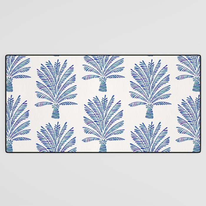 Palm Tree - Navy Palette Desk Mat Gallery Image 3