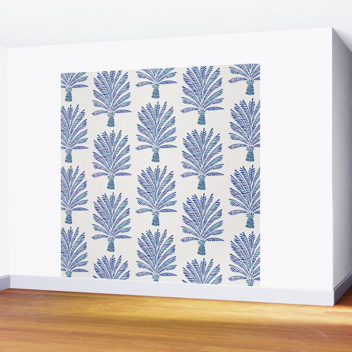 Palm Tree - Navy Palette Wall Mural Gallery Image 2
