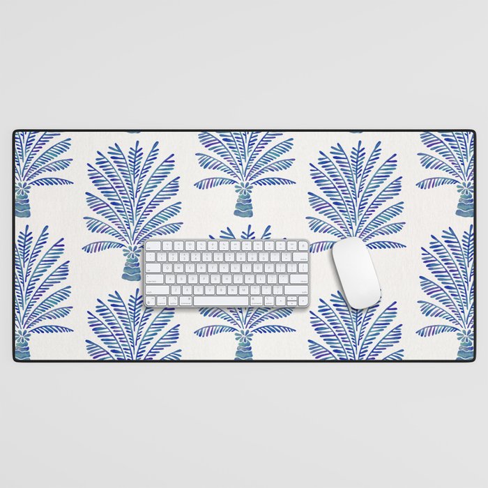 Palm Tree - Navy Palette Desk Mat Gallery Image 1