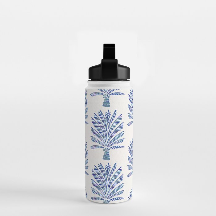 Palm Tree - Navy Palette Water Bottle Gallery Image 2
