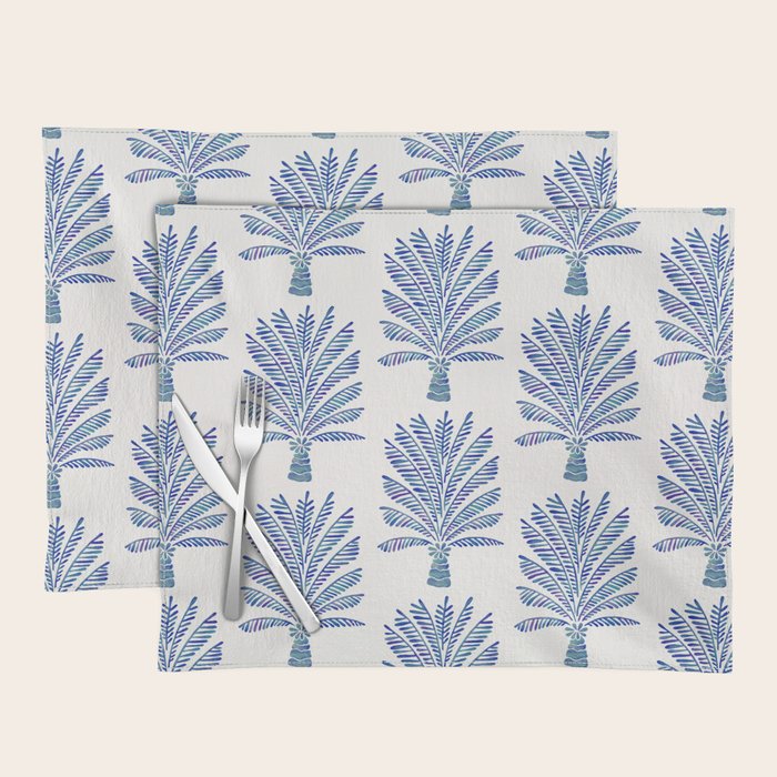 Palm Tree - Navy Palette Placemat Gallery Image 1