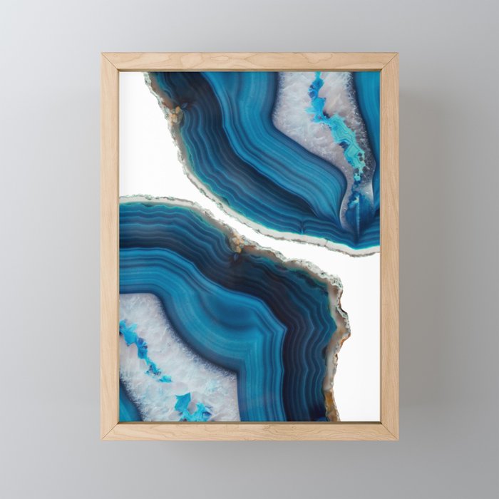 Blue Agate Mini Art Print Gallery Image 1