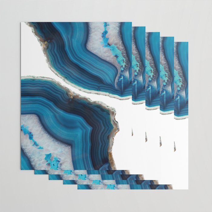 Blue Agate Wrapping Paper Gallery Image 3