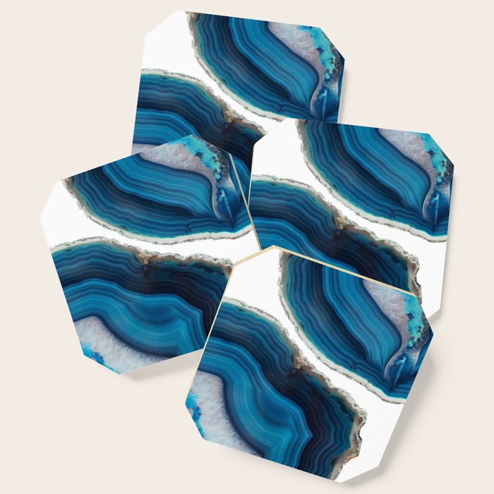 Blue Agate Coaster Gallery Image 1