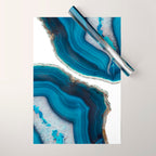 Blue Agate Wrapping Paper Gallery Image 1