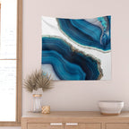 Blue Agate Wall Tapestry Gallery Image 2