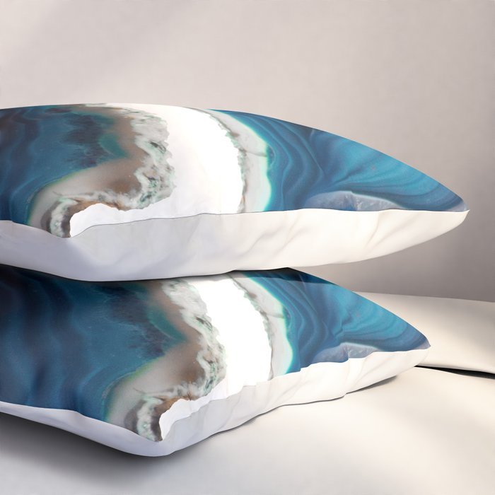 Blue Agate Pillow Sham Gallery Image 3