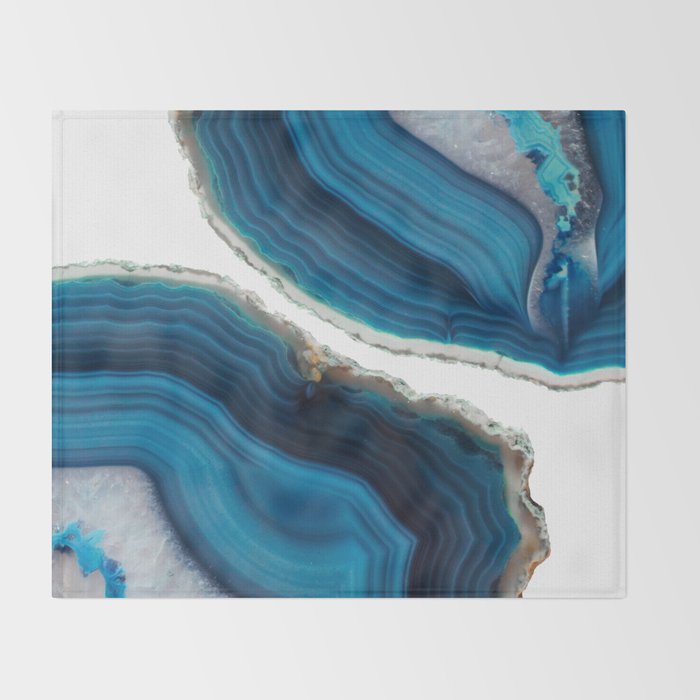 Blue Agate Throw Blanket Gallery Image 2