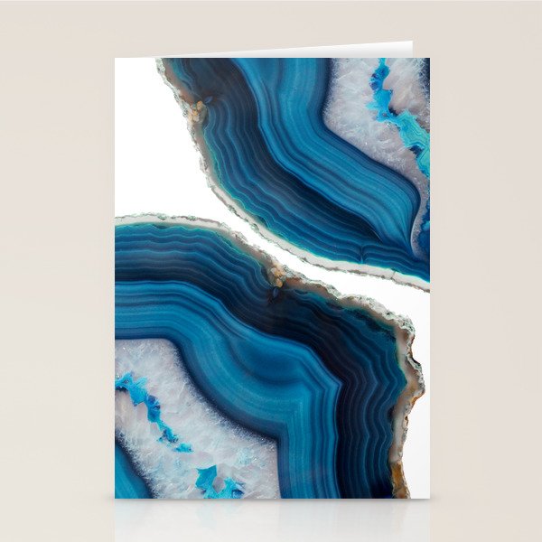 Blue Agate Stationery Card Gallery Image 1