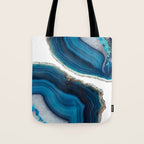Blue Agate Tote Bag Gallery Image 1