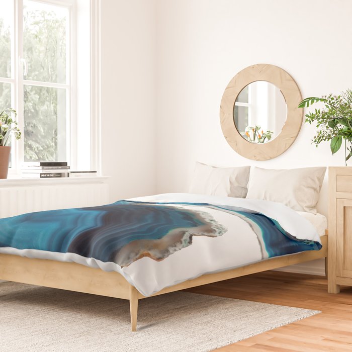 Blue Agate Duvet Cover Gallery Image 2