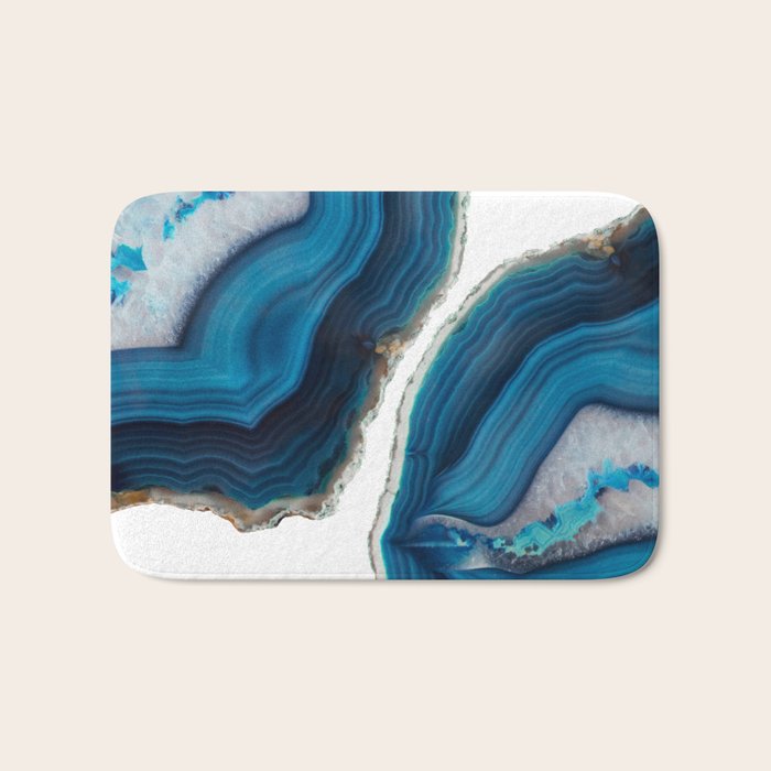 Blue Agate Bath Mat Gallery Image 1