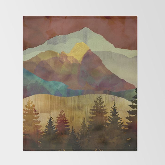 Autumn Sky Throw Blanket Gallery Image 2