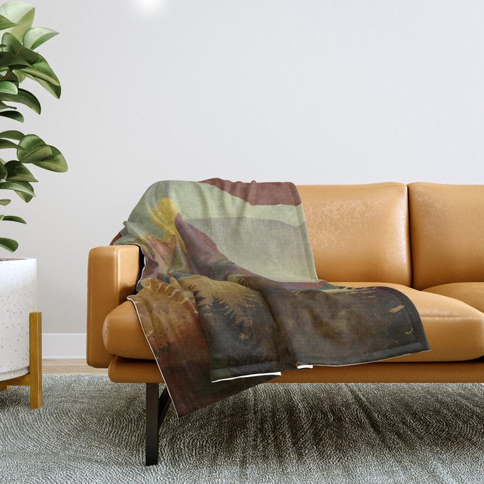 Autumn Sky Throw Blanket Gallery Image 1