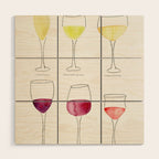 Wine Collection Wood Wall Art Gallery Image 1