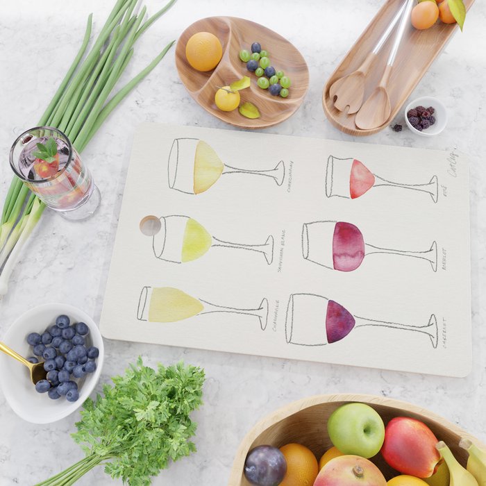 Wine Collection Cutting Board Gallery Image 2