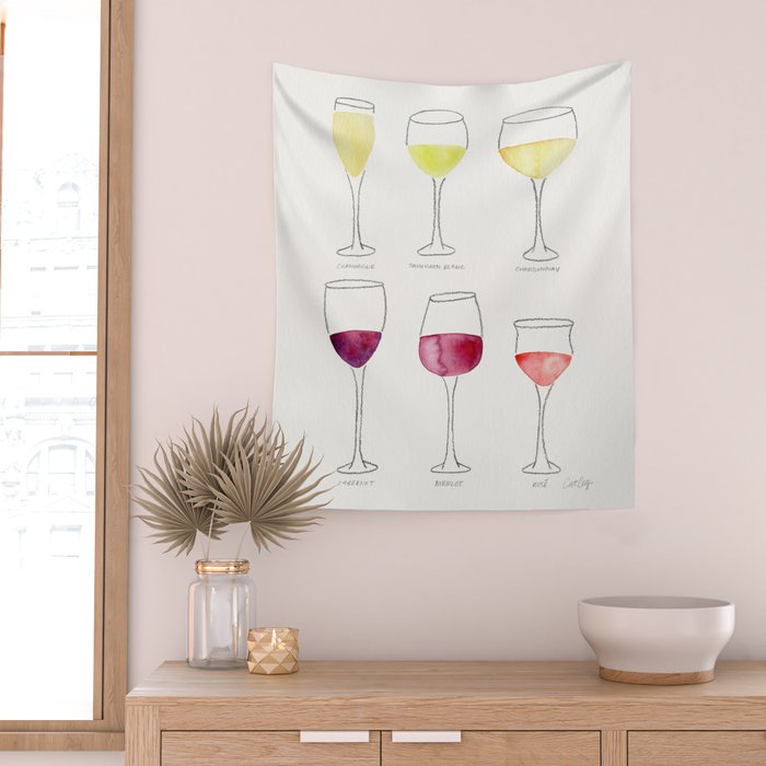 Wine Collection Wall Tapestry Gallery Image 2