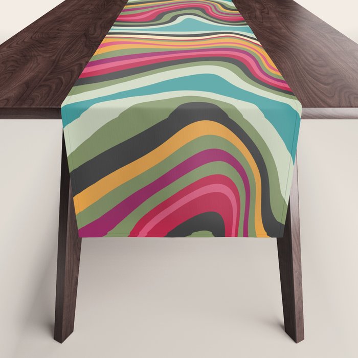 retro wave MANA Table Runner Gallery Image 1