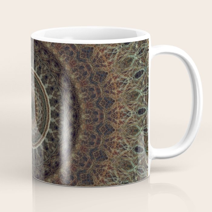 Mandala in brown tones Coffee Mug Gallery Image 1