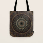 Mandala in brown tones Tote Bag Gallery Image 1