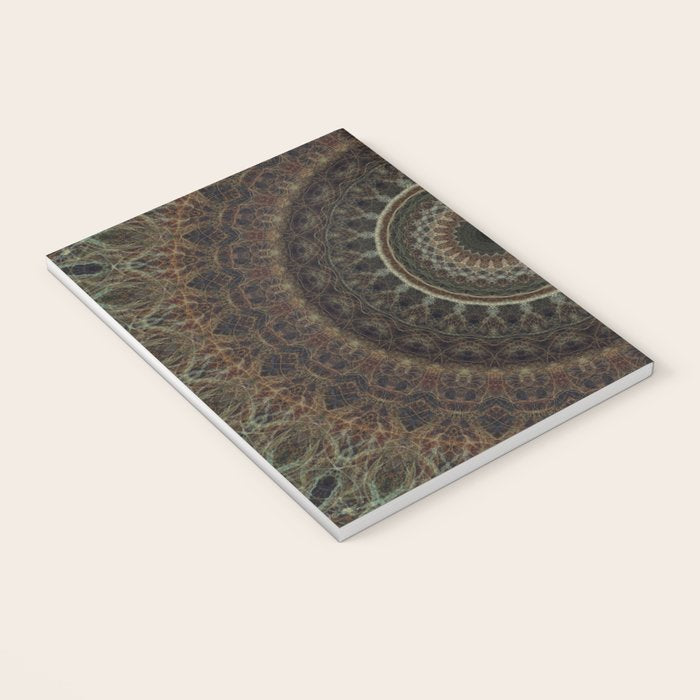 Mandala in brown tones Notebook Gallery Image 3