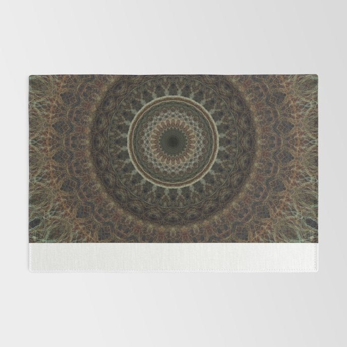 Mandala in brown tones Rug Gallery Image 2
