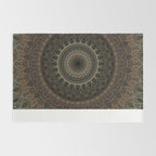 Mandala in brown tones Rug Gallery Image 2