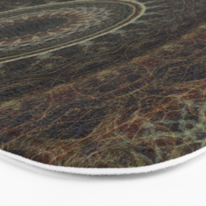 Mandala in brown tones Bath Mat Gallery Image 3