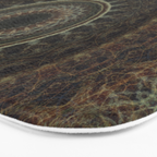 Mandala in brown tones Bath Mat Gallery Image 3