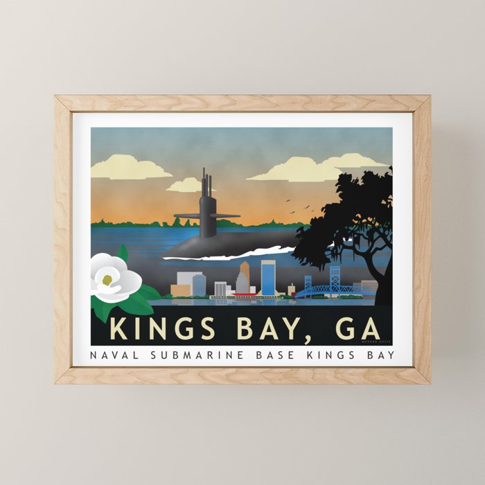 Kings Bay, GA - Submarine Homeport Mini Art Print Gallery Image 1
