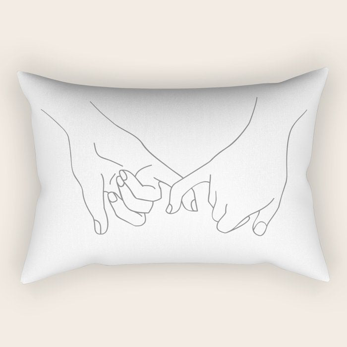 Pinky Promise Rectangular Pillow Gallery Image 2